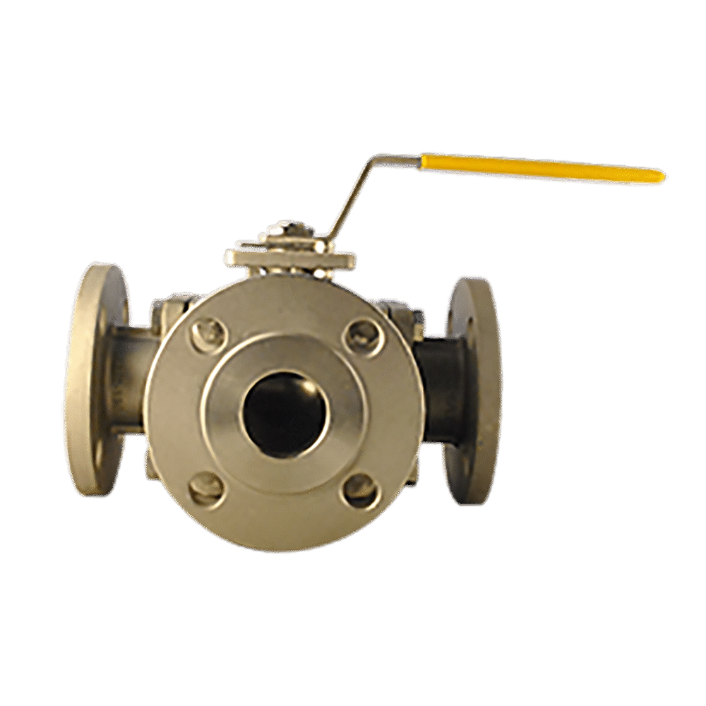 BOLA 3 VÍAS SS316 ANSI 150 ASIENTO PTFE TIPO "T" O "L"