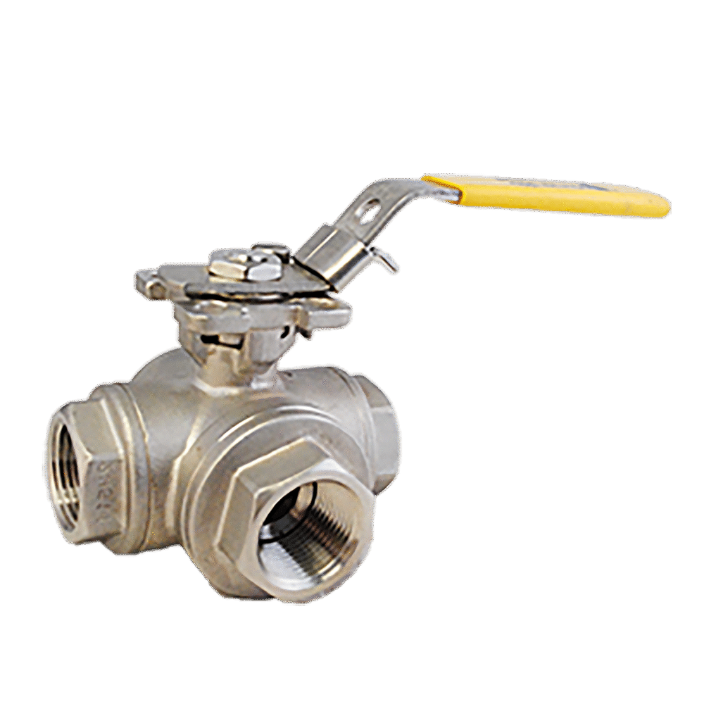 BOLA 3 VÍAS SS316 NPT 1000 WOG TIPO "T"